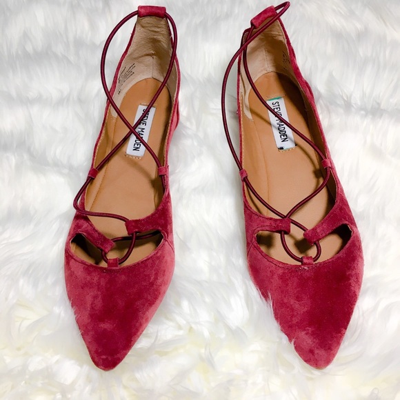 Steve Madden Shoes - NWOT Steve Madden Bungee Genuine Suede flats